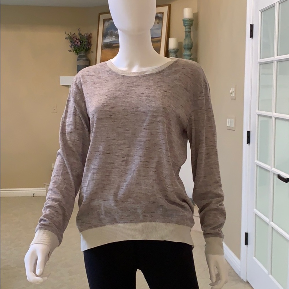 Wilfred Light Purple with White Border Sweater